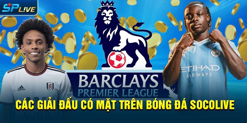 Các giải đấu có mặt trên bóng đá socolive