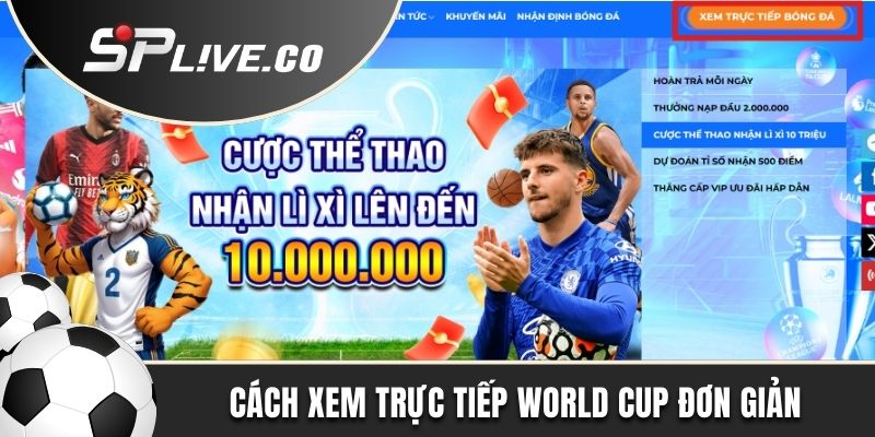 Chỉ dẫn cách xem trực tiếp World Cup đơn giản